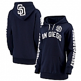 Women San Diego Padres G III 4Her by Carl Banks Extra Innings Pullover Hoodie Navy,baseball caps,new era cap wholesale,wholesale hats